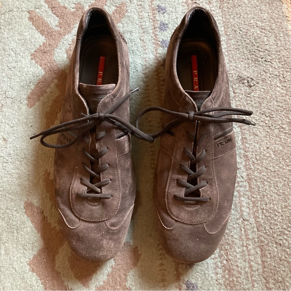 Prada Grey Suede Sneakers - US 11 - Made in Italy